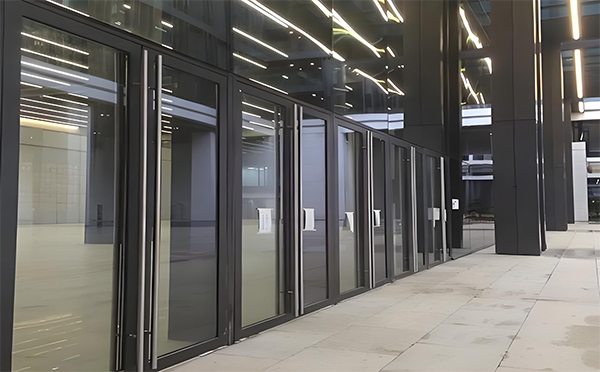 阿克苏玻璃地弹门